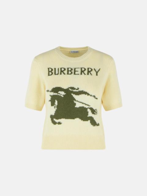 Burberry 'SKYLAR EKD' 'CERAMIC WHITE' WOOL AND CASHMERE SWEATER