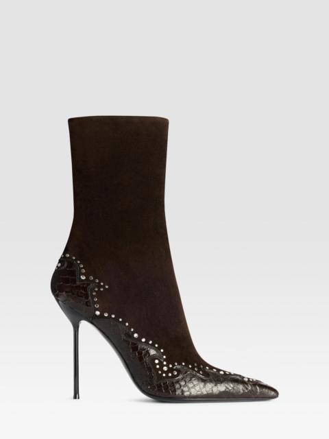 PARIS TEXAS LIDIA QUEEN OF HEARTS ANKLE BOOT 105