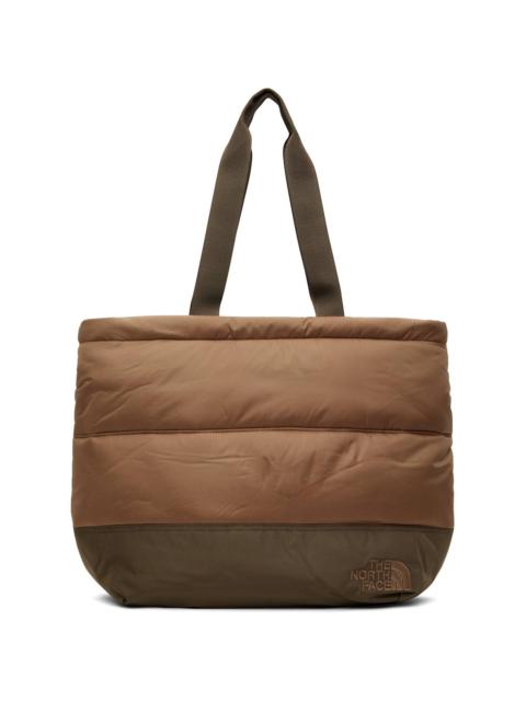 The North Face Brown Nuptse Tote