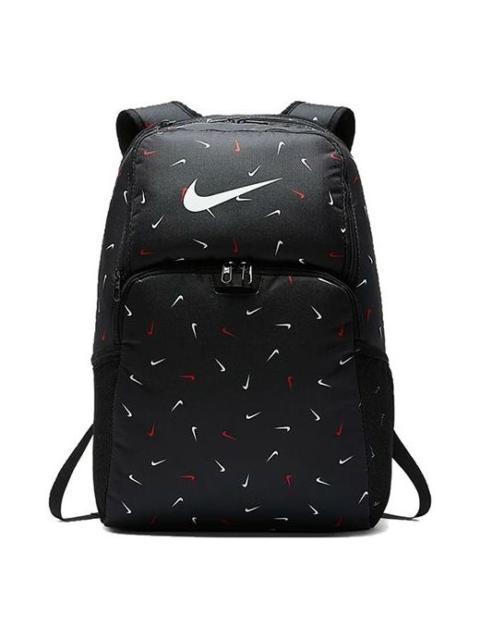 Nike Nike Brasilia 9.0 전체 체크 인쇄 교육 배낭 '블랙' BA6039-010