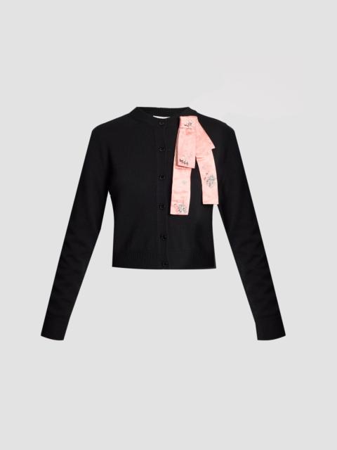 Erdem EMBELLISHED MERINO WOOL CARDIGAN