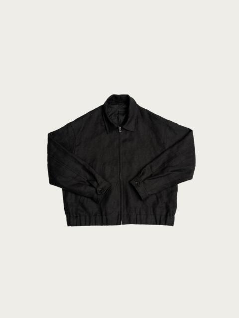 JAMES COWARD Machine Jacket - Black Belgian Linen