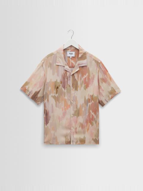 Wax London Didcot - Pastel And Multicolour Floral Short-Sleeve Shirt