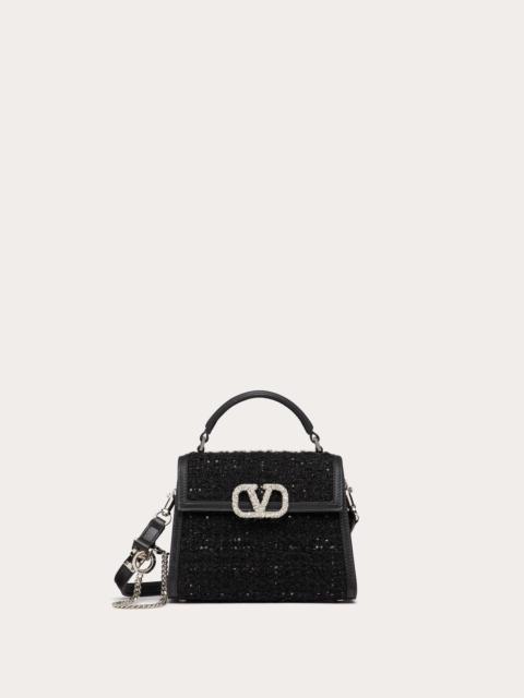 Valentino MINI VSLING TWEED HANDBAG