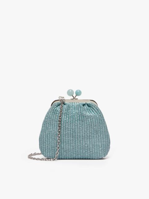 Max Mara CANOA Extra Small raffia-look Pasticcino Bag