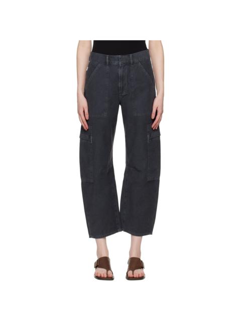 Citizens of Humanity Black Marcelle Low Slung Cargo Pants