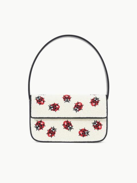 STAUD STAUD TOMMY BEADED BAG LADYBUGS