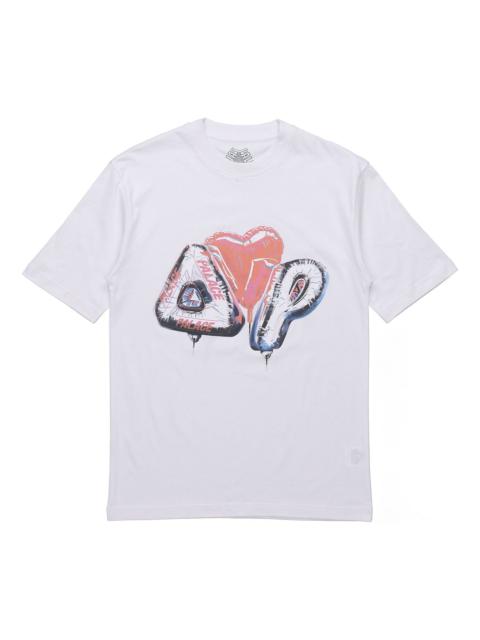 PALACE PALACE FW20 Inflator Love Pattern Round Neck Short Sleeve Unisex White P19TS056