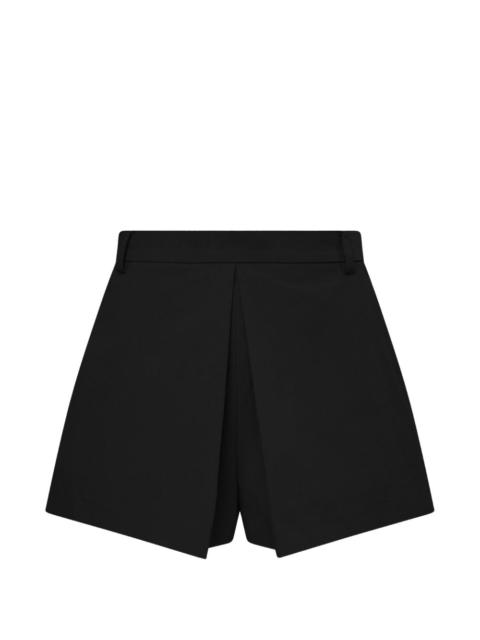 pushBUTTON pleated A-line shorts