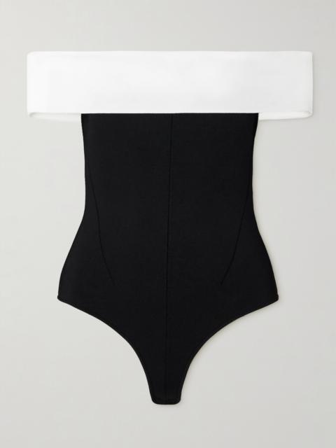 GALVAN Aria Stretch-knit Bodysuit