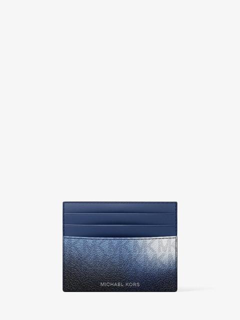 MICHAEL KORS Cooper Ombré Signature Logo Card Case