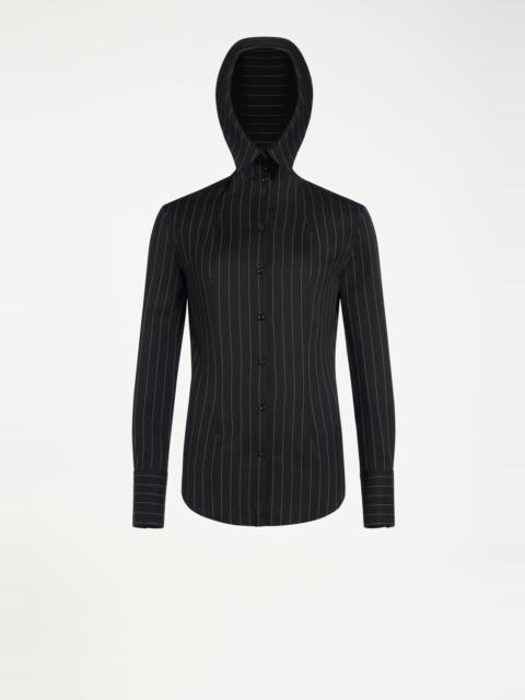 Jean Paul Gaultier THE HOODED STRIPED SHIRT