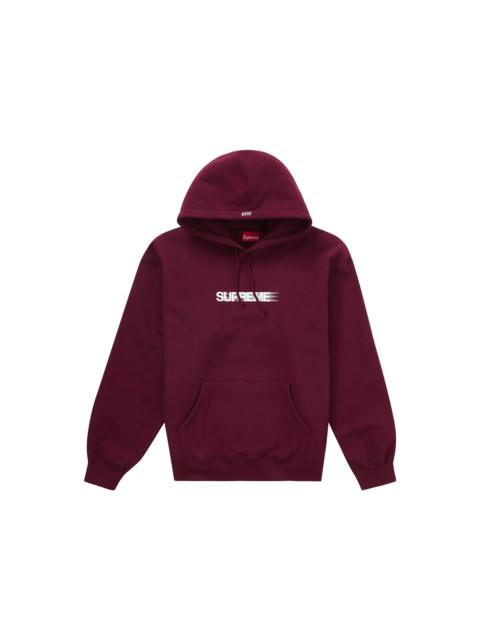 Supreme Motion Logo Hooded Sweatshirt (SS23) Burgundy