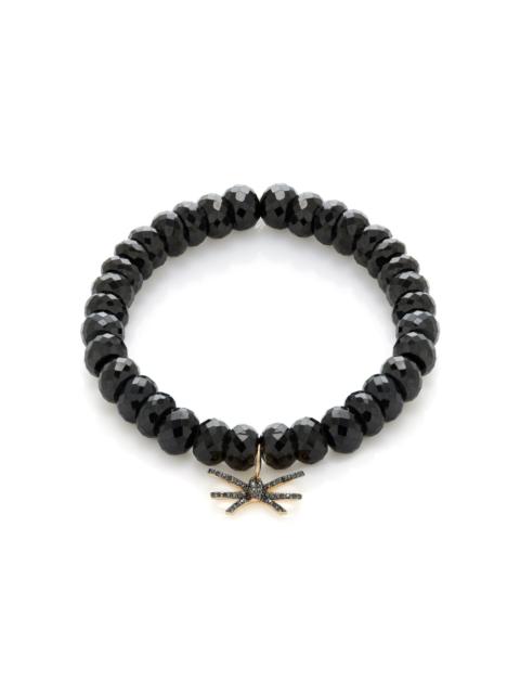 Double Bow Diamond, Spinel Bracelet black