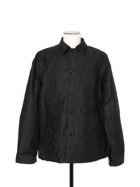 Moleskin Embroidered Patch Jacket