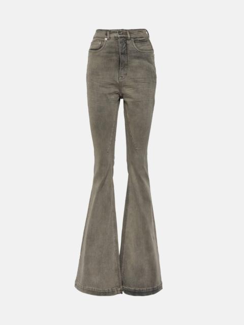 Rick Owens Bolan high-rise bootcut jeans