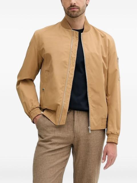 BOSS embroidered-logo bomber jacket