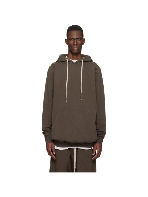 Rick Owens DRKSHDW Brown Temple Pullover Hoodie