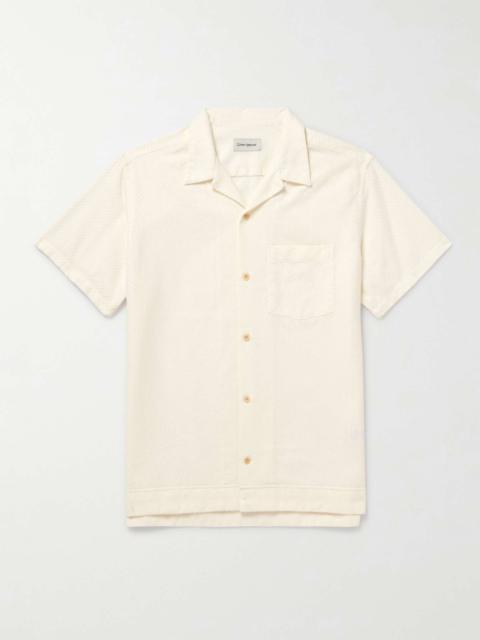 Oliver Spencer Havana Camp-Collar Embroidered Organic Cotton Shirt