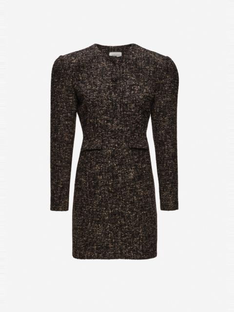 MAGDA BUTRYM Tailored bouclé dress in brown