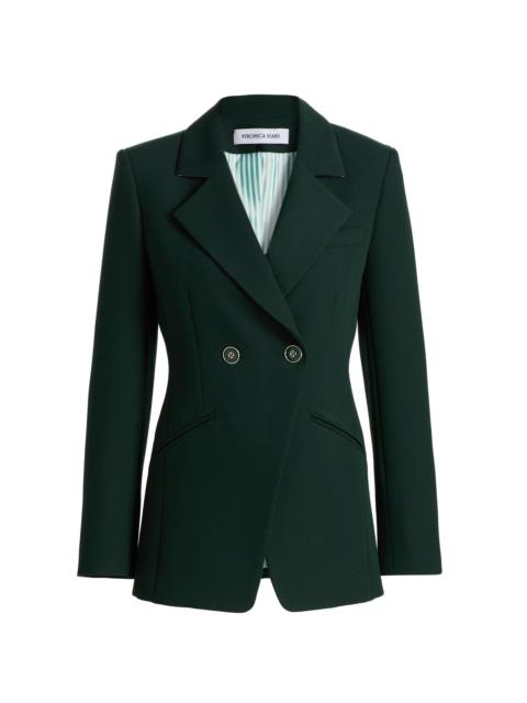 VERONICA BEARD Women's Amos Double-Breasted Dickey Jacket - Dark Hunter Green
