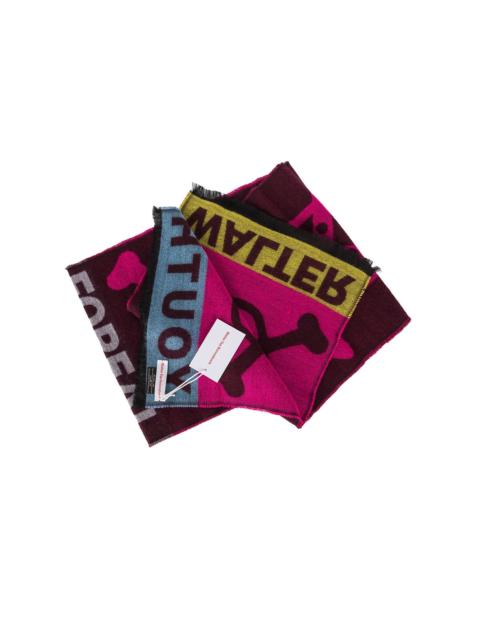 Walter Van Beirendonck YOUTH SCARF SINGLE - BORDEAUX