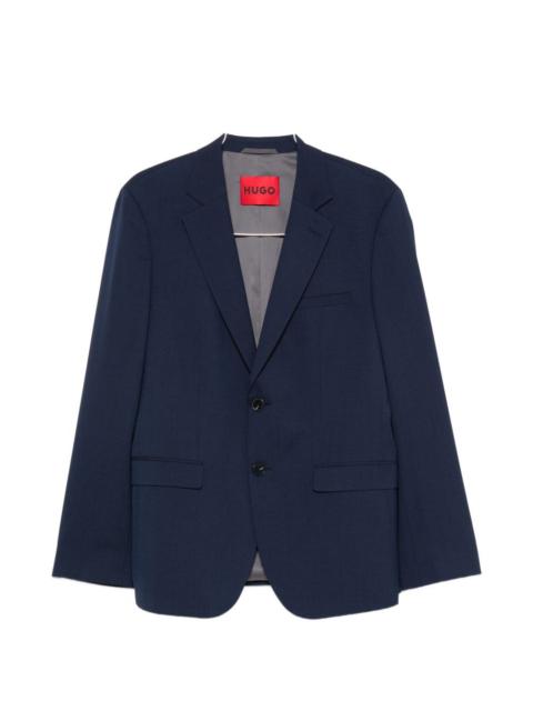 BOSS single-breasted notched-lapels blazer