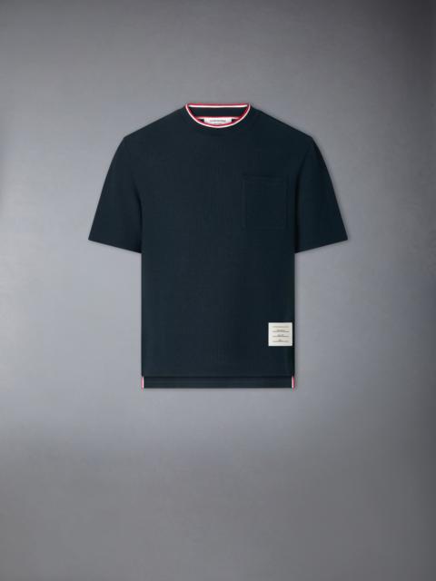 Thom Browne TEXTURED COTTON LINEN TEE