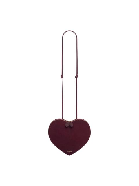 Alaïa Le Coeur Suede Goatskin And Shiny Goatskin Leather