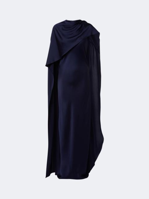 SIMKHAI Izel asymmetric caped satin gown