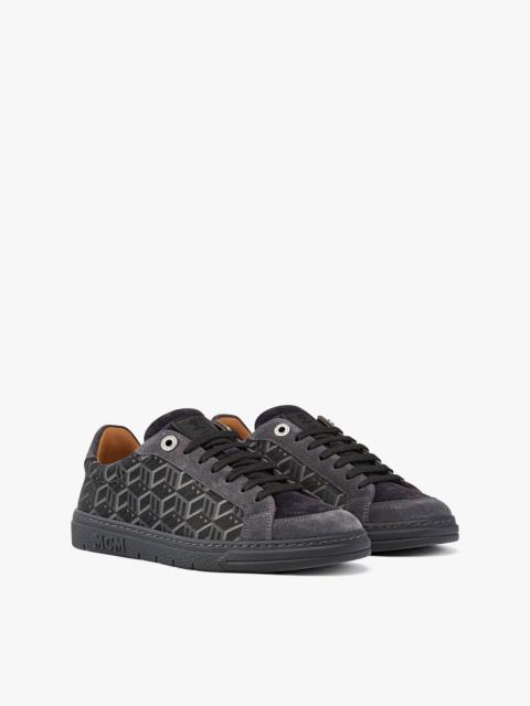 MCM Women’s Terrain Lo Sneakers in Cubic Monogram Jacquard