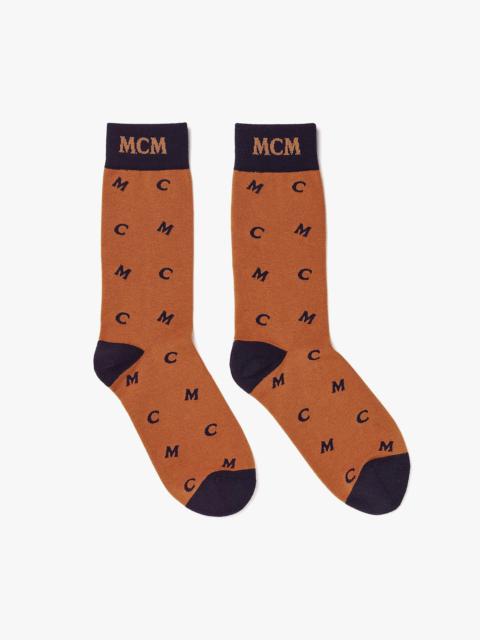 MCM Intarsia Knit MCM Monogram Socks