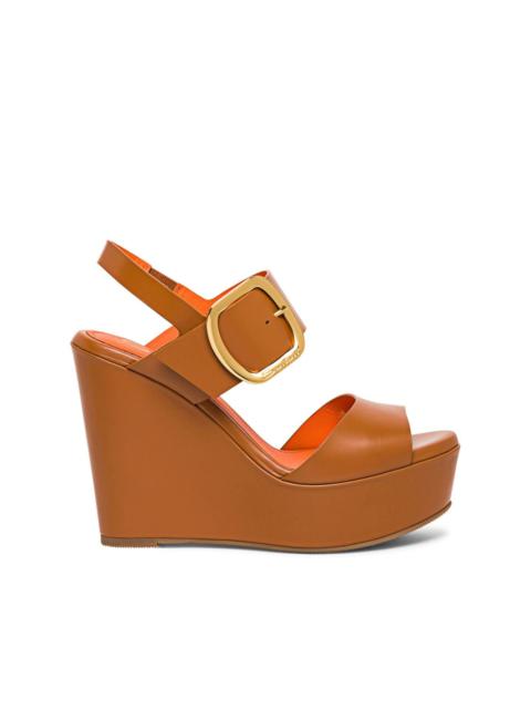 wedge leather sandals