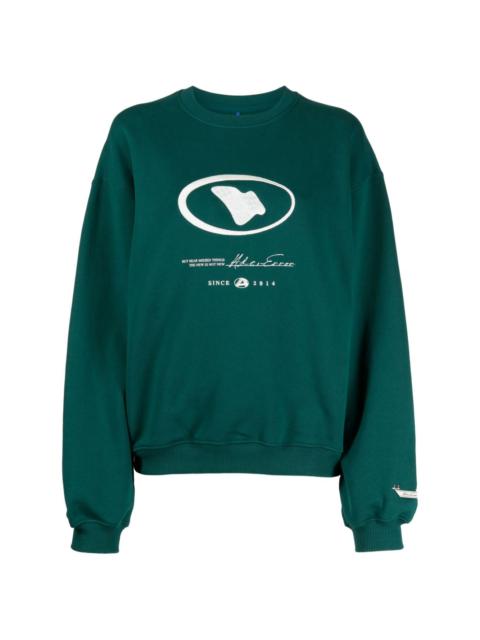 logo-embroidered cotton sweatshirt