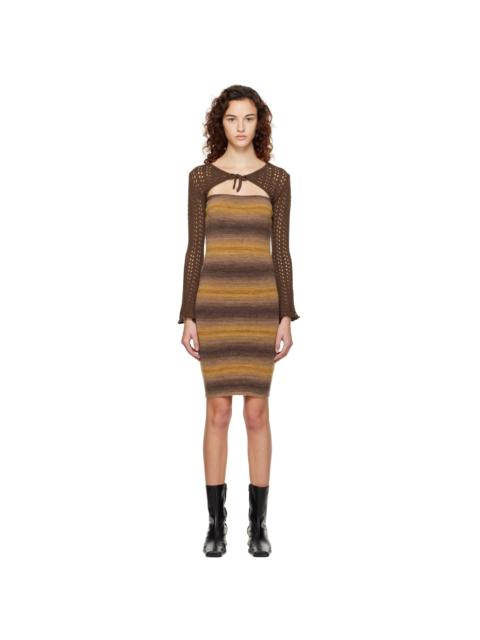 gimaguas SSENSE Exclusive Brown Atcama Minidress
