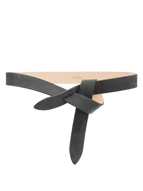 Isabel Marant Women's Lecce Leather Tie Belt - Asphalt