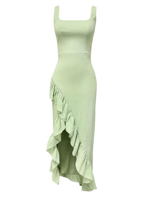 Dress The Population Women's Charlene Ruffle Mermaid Gown - Sage