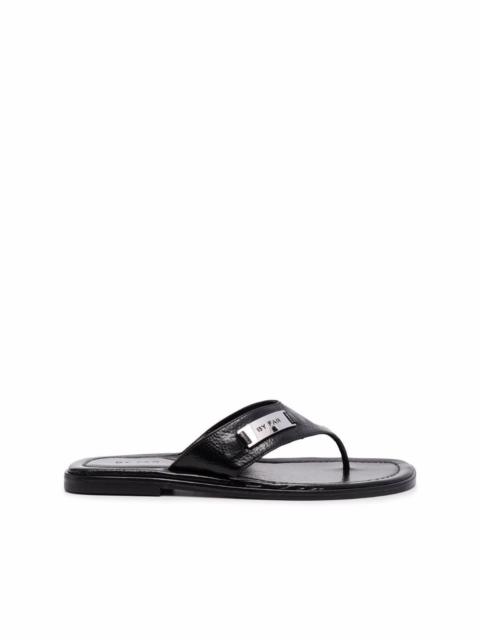 Piel thong flip flops