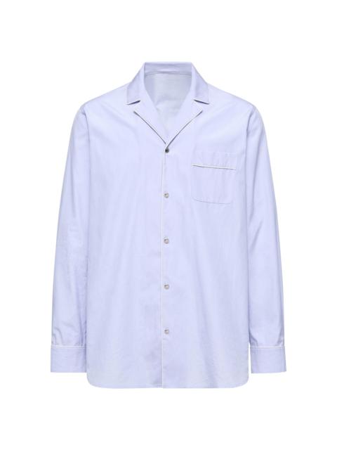 Moncler Men's Shirt in Cotton - Light Blue