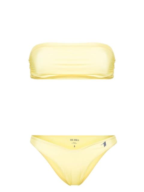 THE ATTICO logo-appliquÃ© bandeau bikini