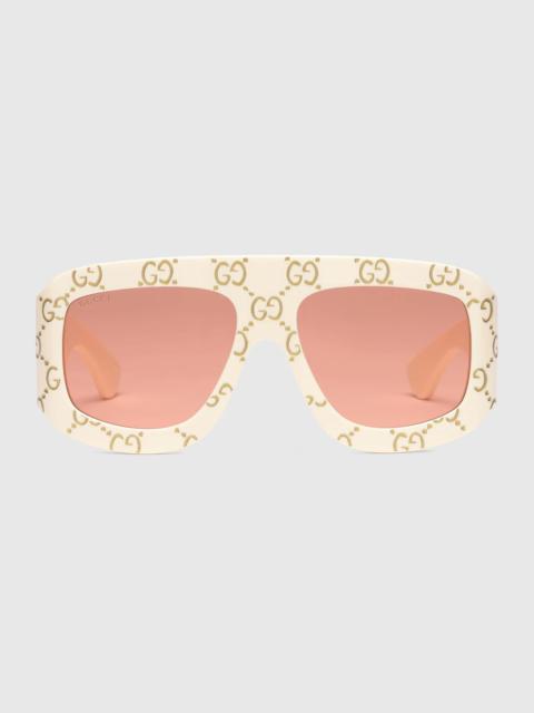 Oversize rectangular sunglasses
