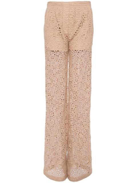 ELIE SAAB macramé trousers