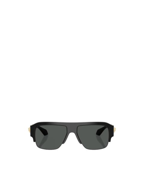 VERSACE Medusa-plaque pilot sunglasses