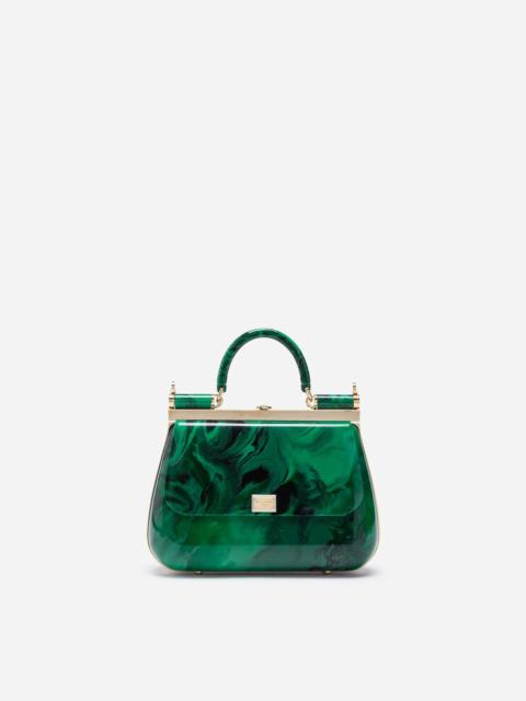 Dolce & Gabbana Sicily box bag in malachite sint glass