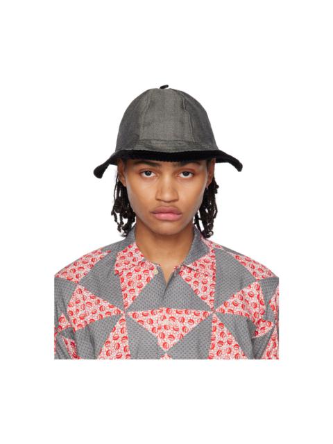 帽子 Bode Suede Rickrack Hat BODE Rickrack-Trimmed Suede Bucket Hat | REVERSIBLE