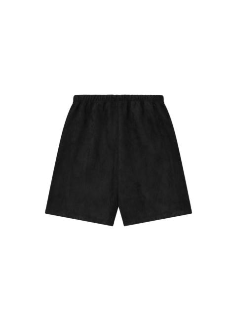 SUEDE FLEECE RELAXED SHORTS (VINTAGE BLACK)