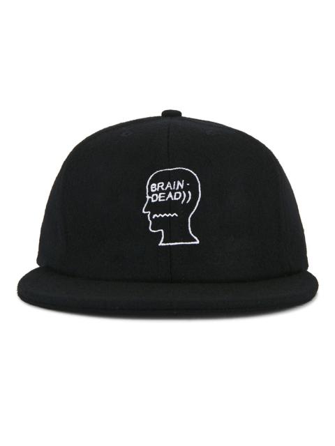 BRAIN DEAD Flannel Logohead 6 Panel Hat