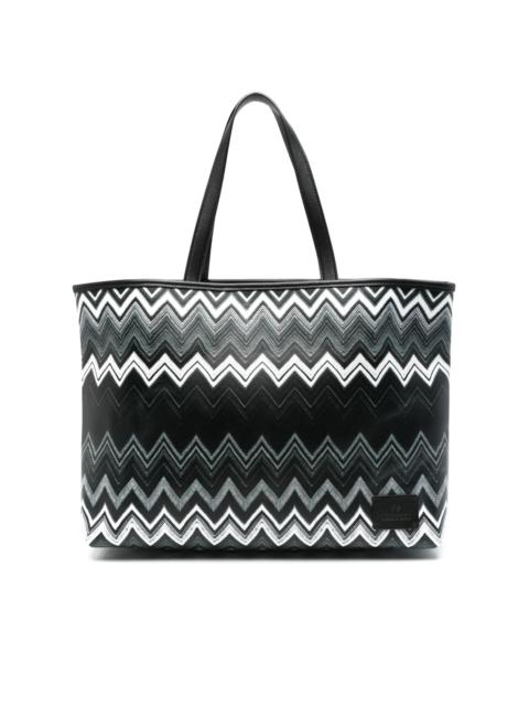 Missoni large canvas tote bag