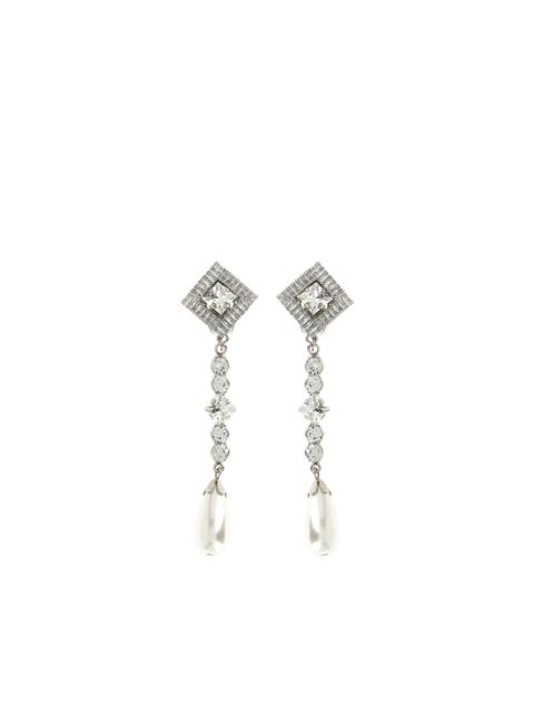 Alessandra Rich crystal-embellished drop earrings