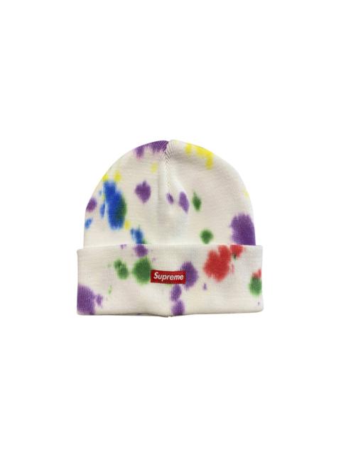 Supreme Splatter Dyed Beanie 'White'